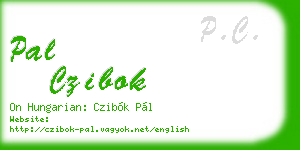 pal czibok business card